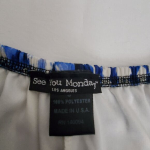 BeBop And See You Monday Printed Casual Soft Shorts Women's Small, Set Of 3 - Picture 9 of 13